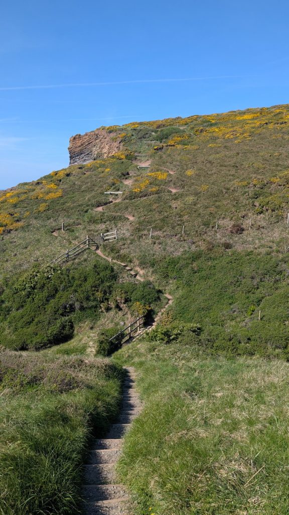Descending down from Castle Point at Barton Strand