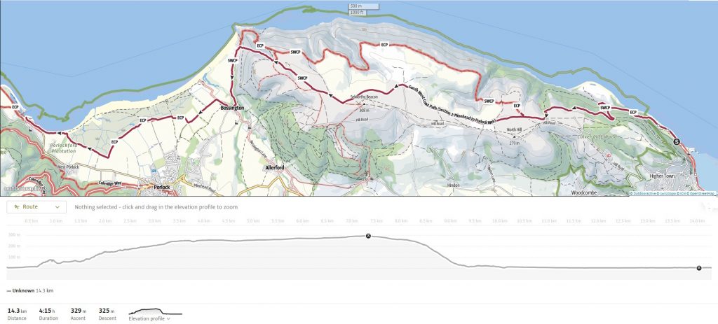 The Route on Outdooractive/Open Street Maps