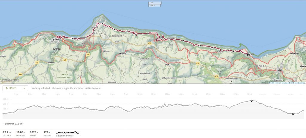 The Route on Outdooractive/Open Street Maps