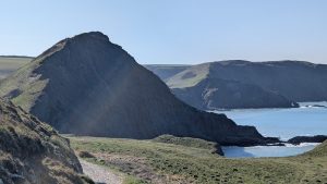 Dropping down towards St Catherine's Tor