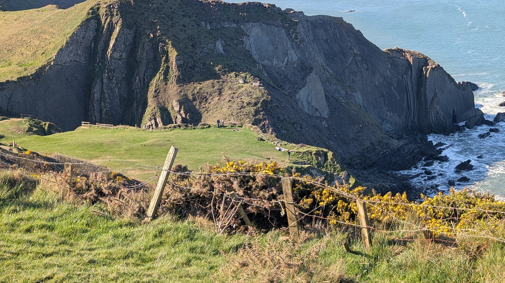 The descent into Spekes Mill Mouth