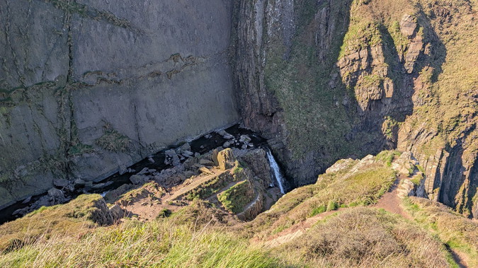 The waterfall at Spekes Mill Mouth