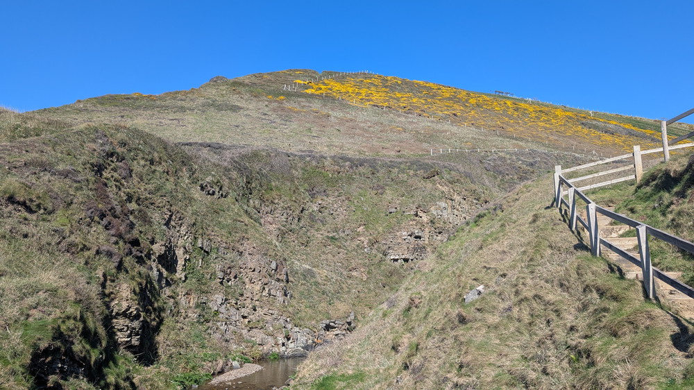 Steps up from Marsland Mouth