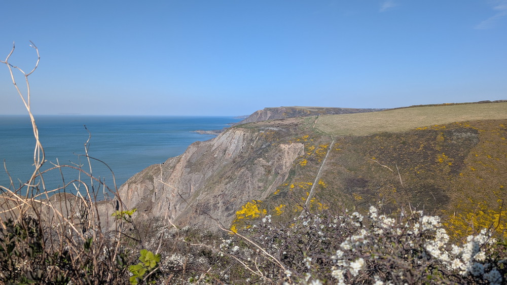 Looking back at the descent into Litter Mouth