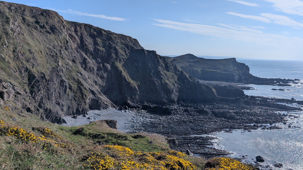 Cotton Beach below Vicarage Cliff