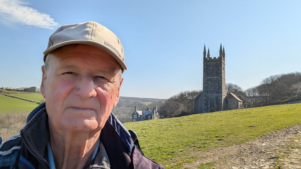Leaving Morwenstow Church