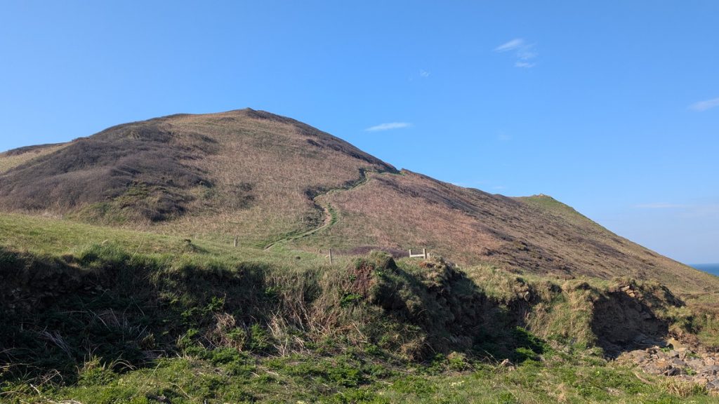 The climb up from Tidna Shute