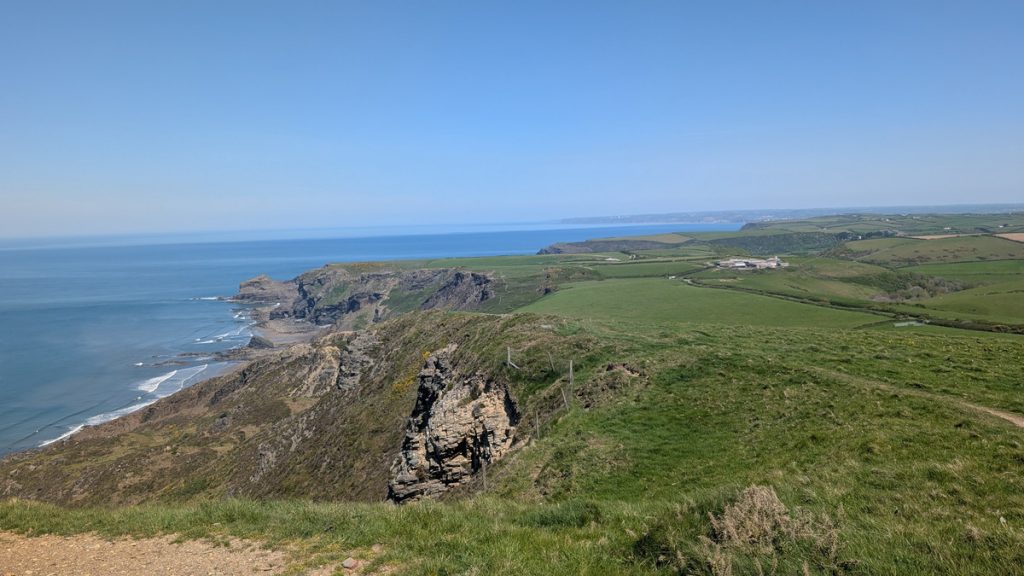 View back from the top of High Cliff