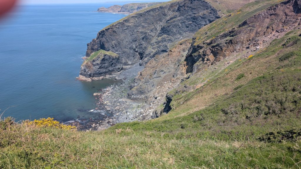 Gull Rock below Rusey Cliff