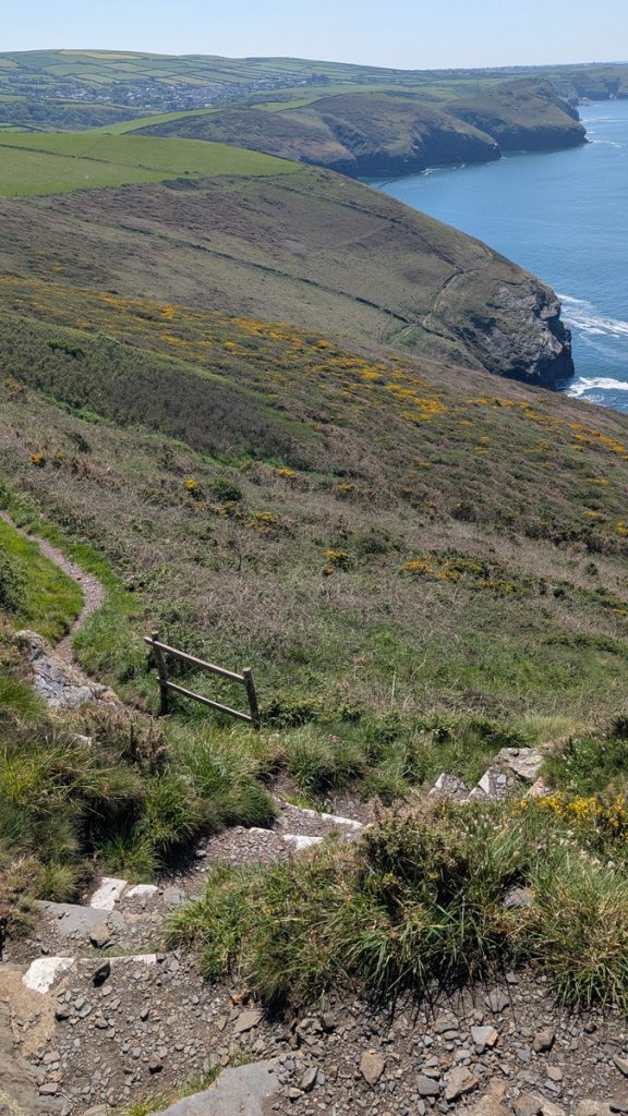 The descent near Fire Beacon Point above Beeny Cliff