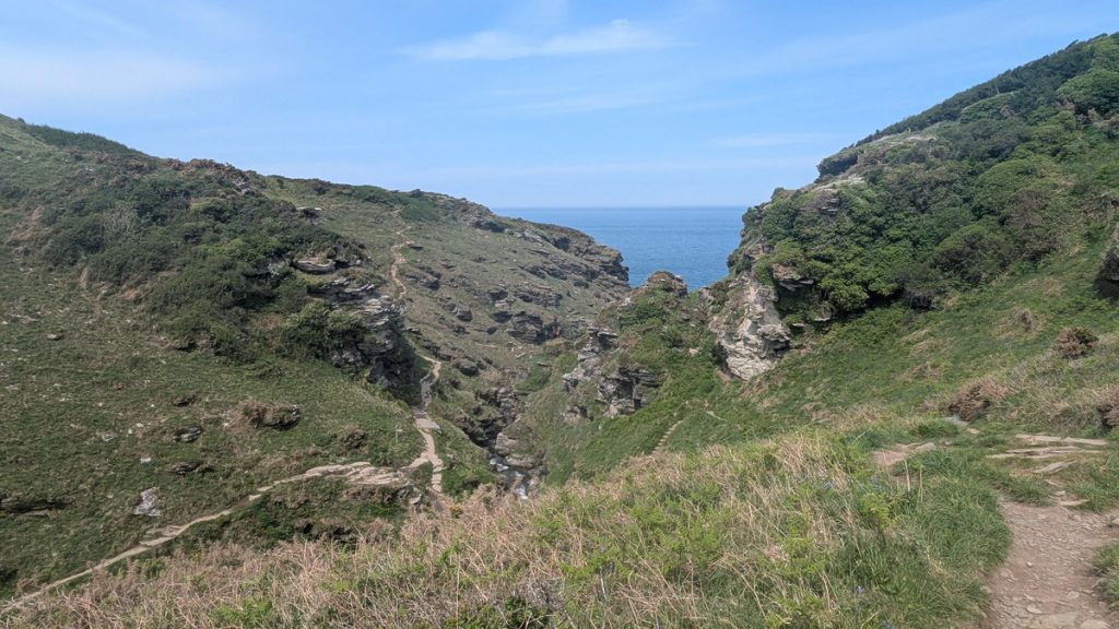 The descent into Rocky Valley