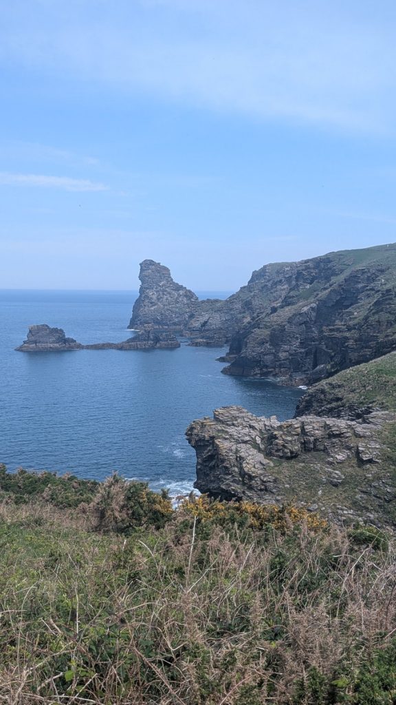 Saddle Rocks with Long Island beyond