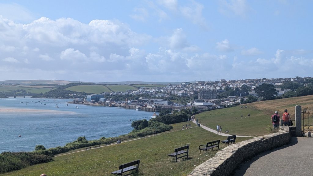Padstow from the War Memorial