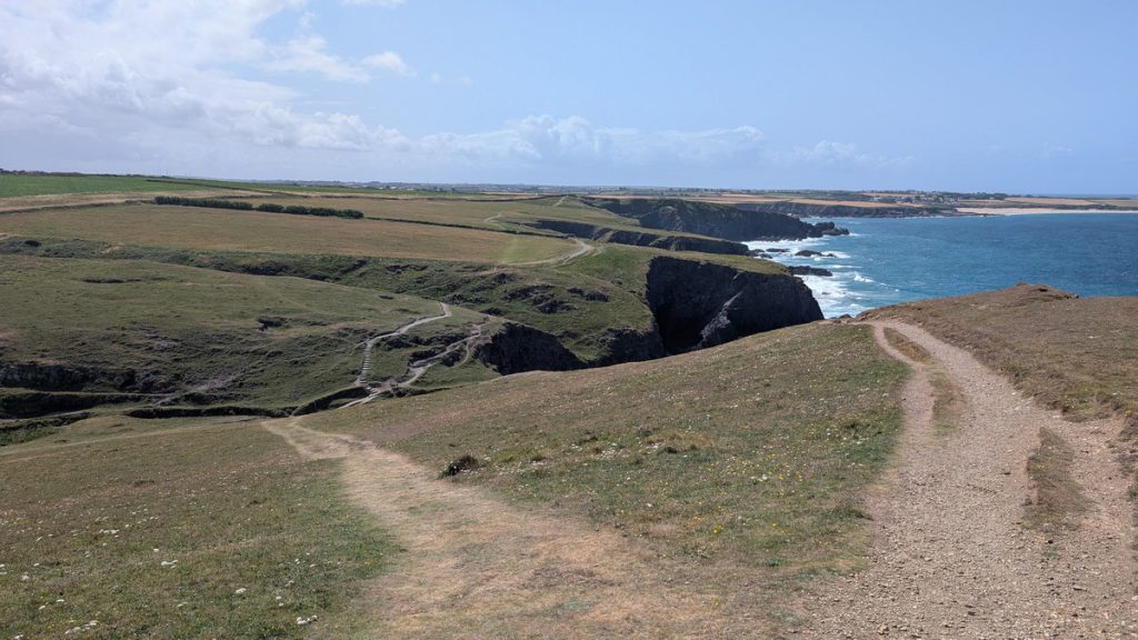Significant descent and climb near disused mine