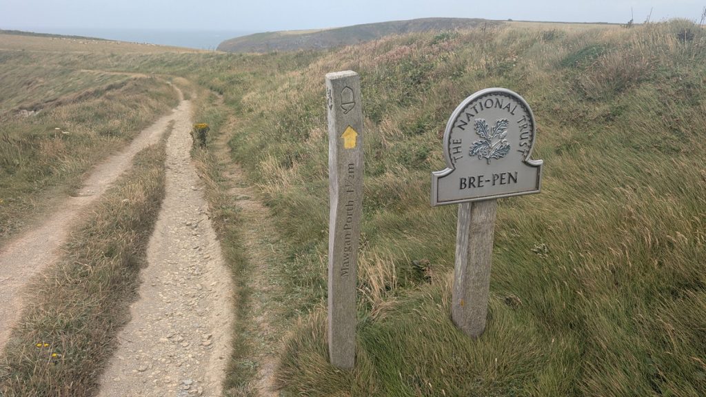 Looking back towards Bre-Pen