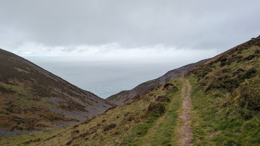 Climbing away from The Foreland towards Countisbury