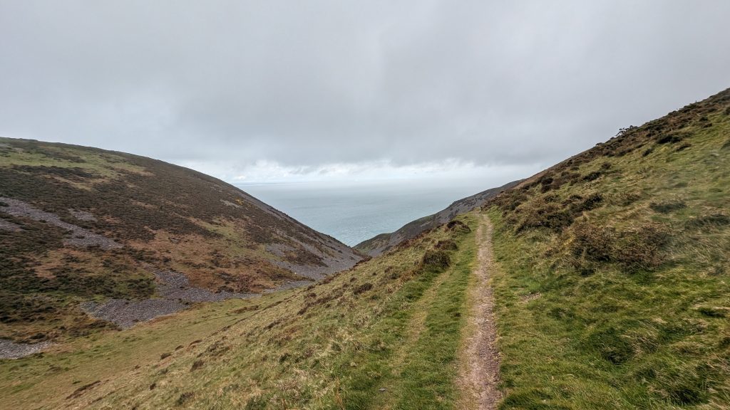 Climbing away from The Foreland towards Countisbury