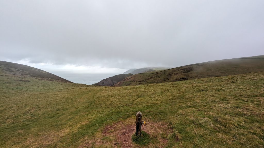 After crossing The Foreland, looking out to Foreland Point