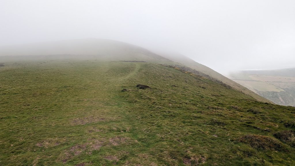 In the clouds on Countisbury Hill