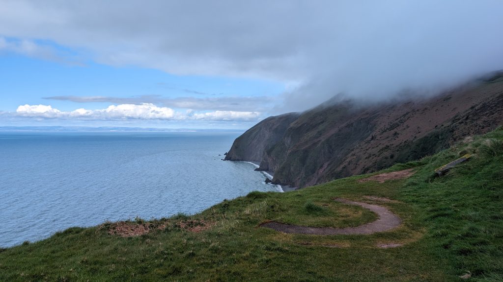 Looking back to Foreland Point