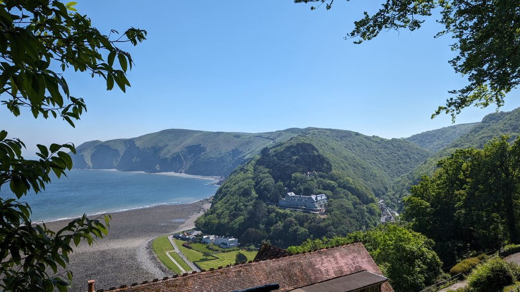 This morning's view over Lynmouth