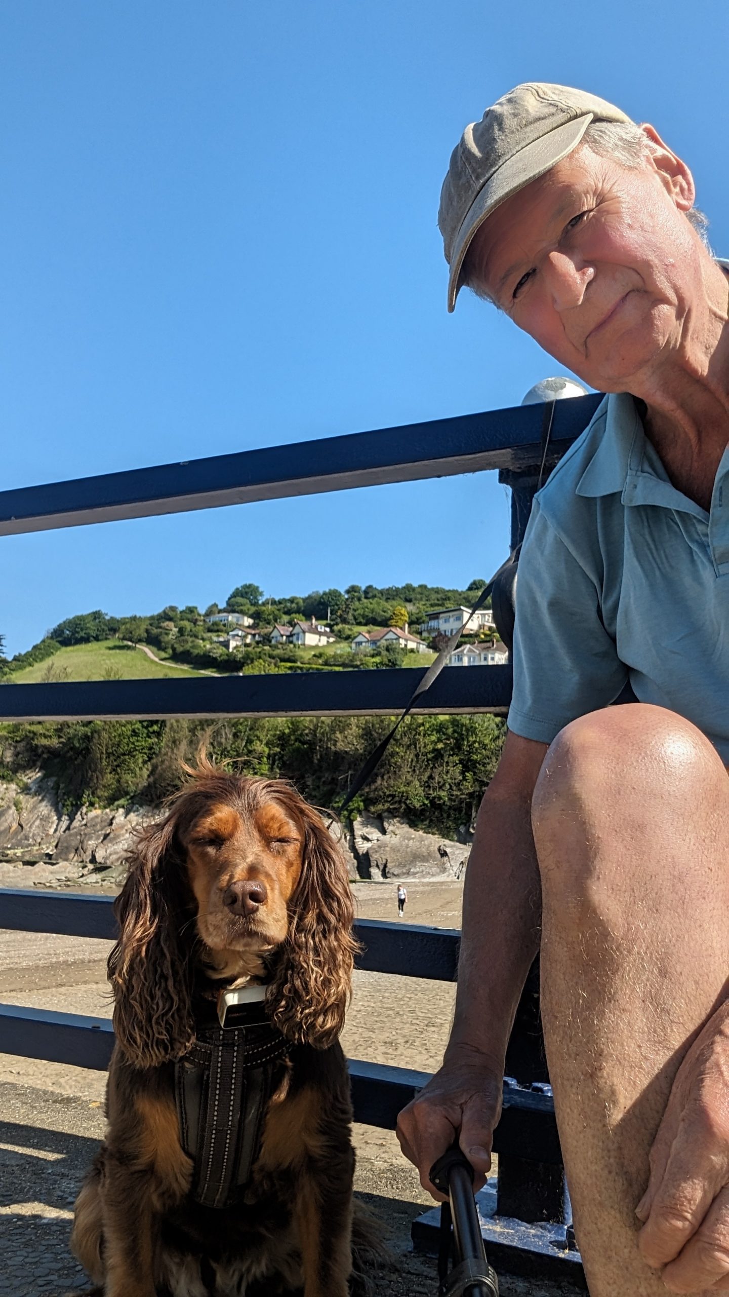 Roxie and me on the way out of Combe Martin