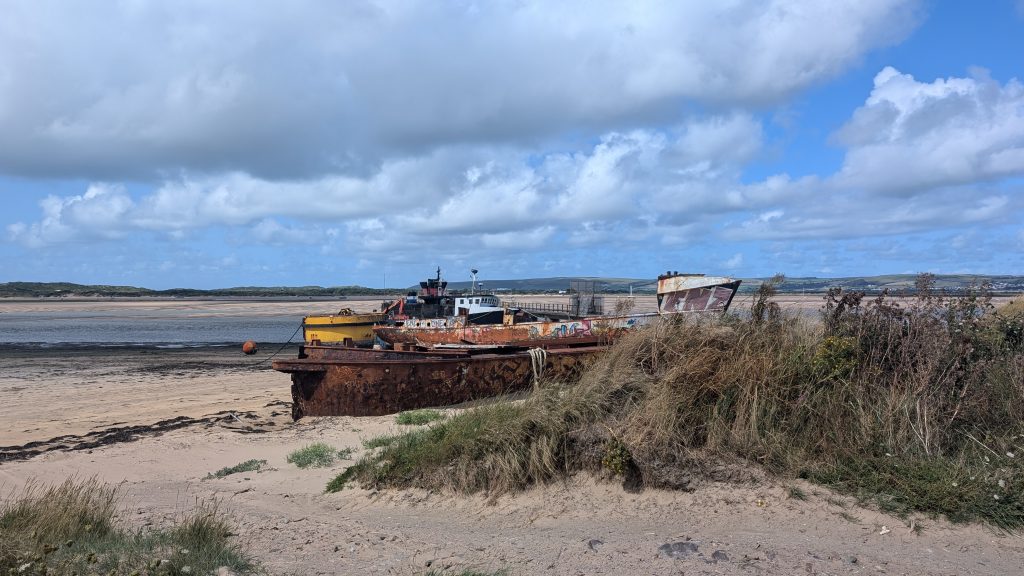 Maritime Relics on the side of the Taw Estuary near Instow