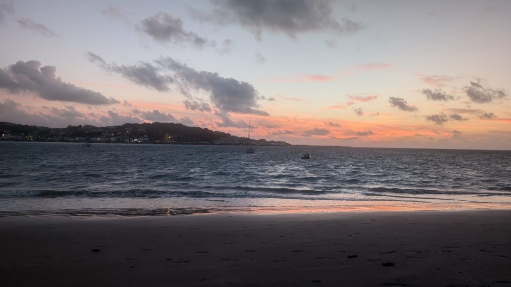 Sunset over Appledore