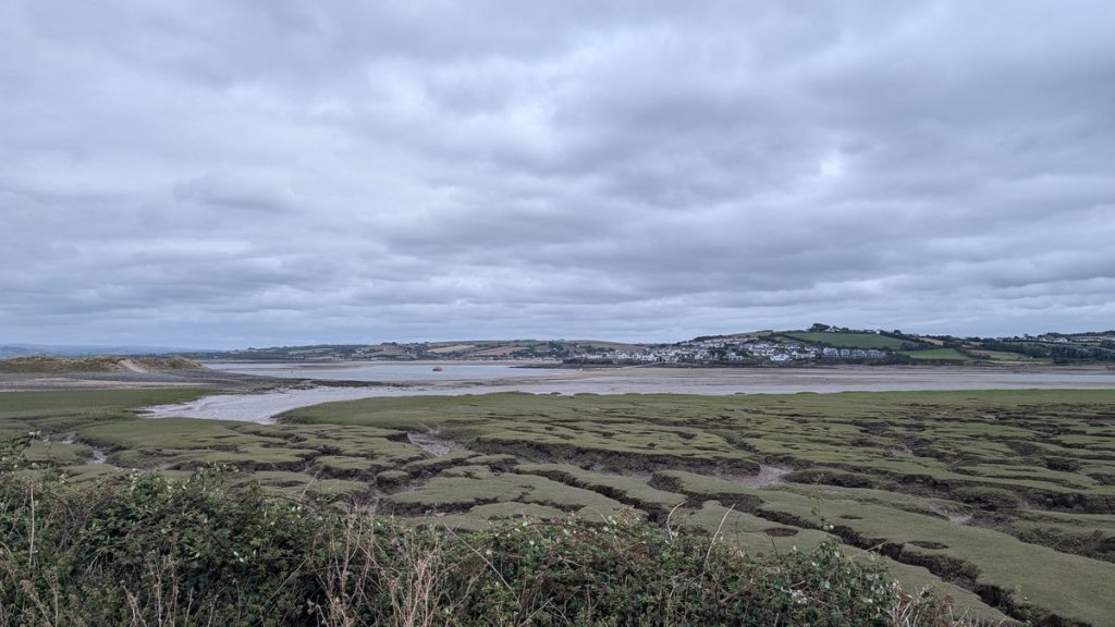 Looking back from the Instow Burrows towards Appledore and Instow
