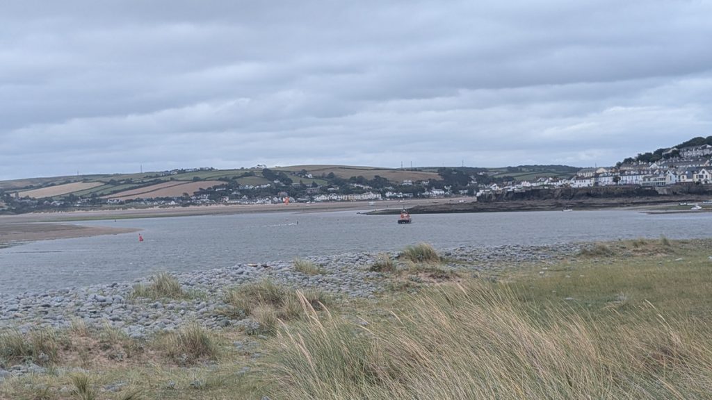 Looking back to Appledore with Instow across the river in the distance