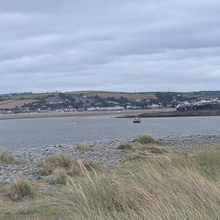 Looking back to Appledore with Instow across the river in the distance