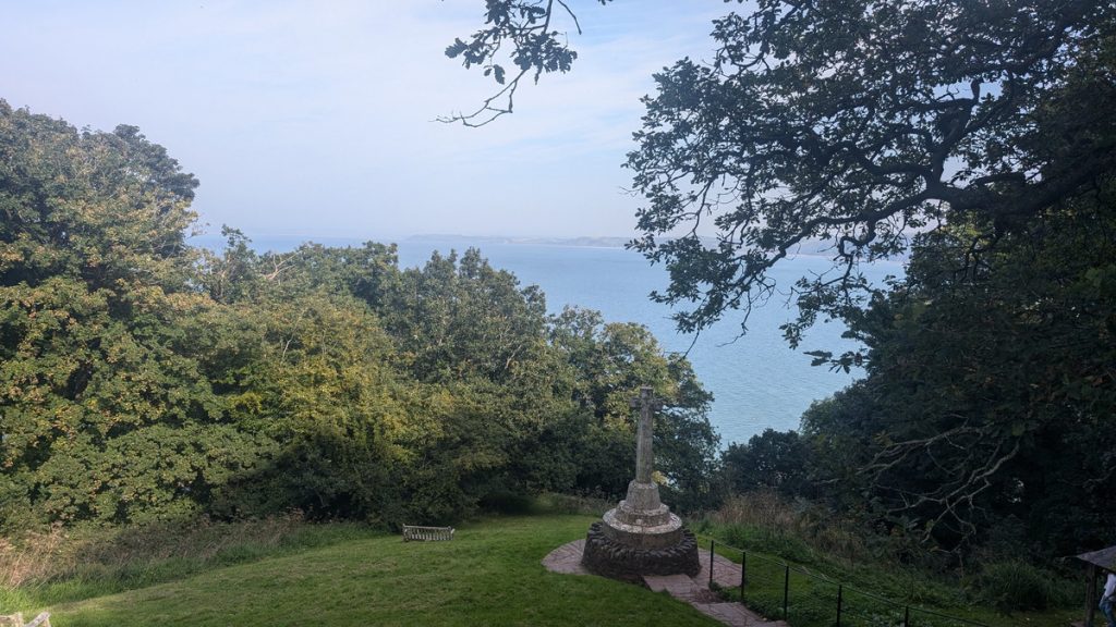 The memorial above Clovelly