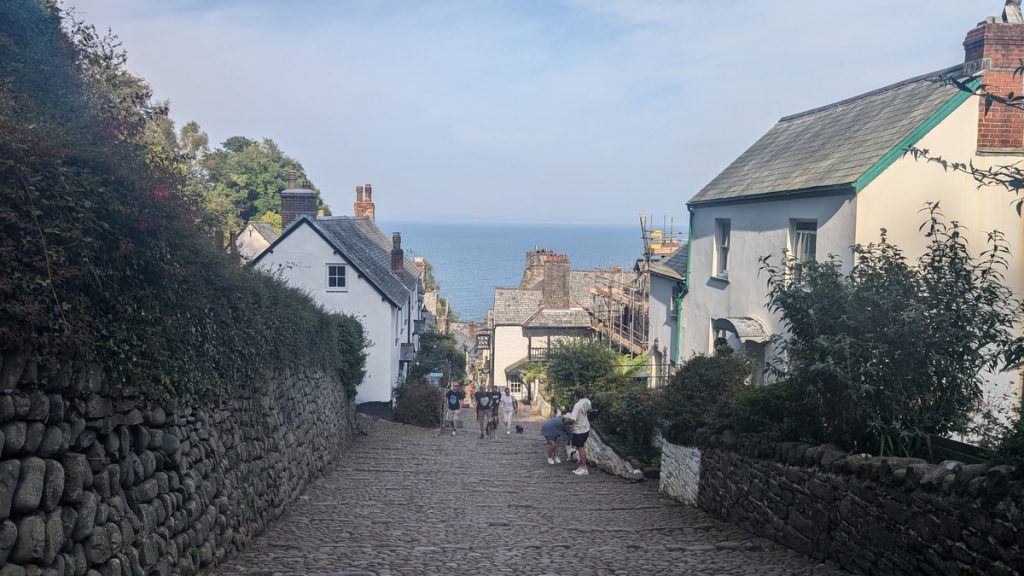Looking down the main street of Clovelly
