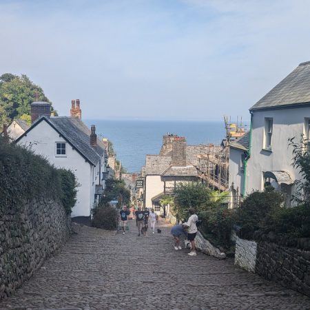 Looking down the main street of Clovelly