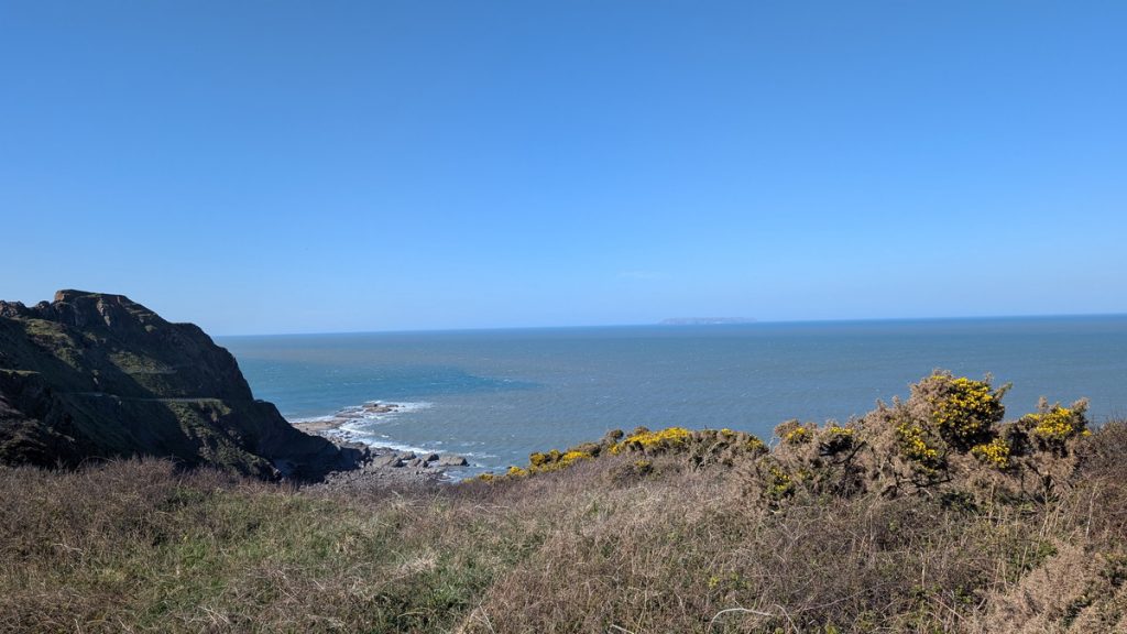 Lundy in the distance