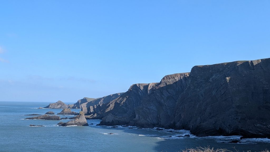 The cliffs at Hartland Quay