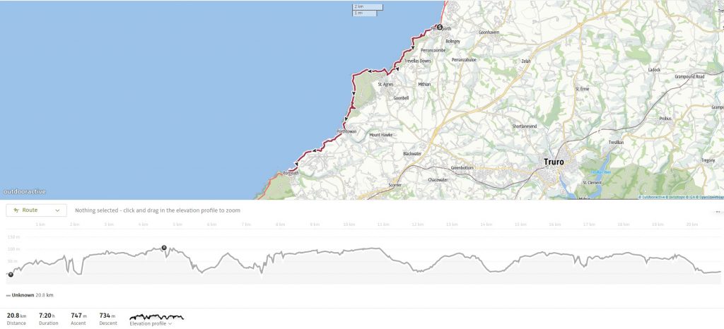 Outdooractive/Open Street Map route swcp 18