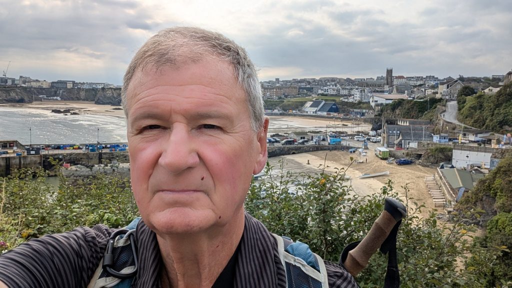 Heading out from Newquay above the harbour