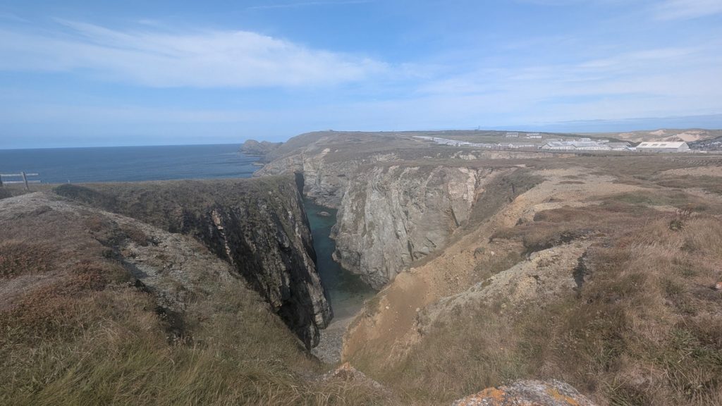A zawn by Penhale Camp