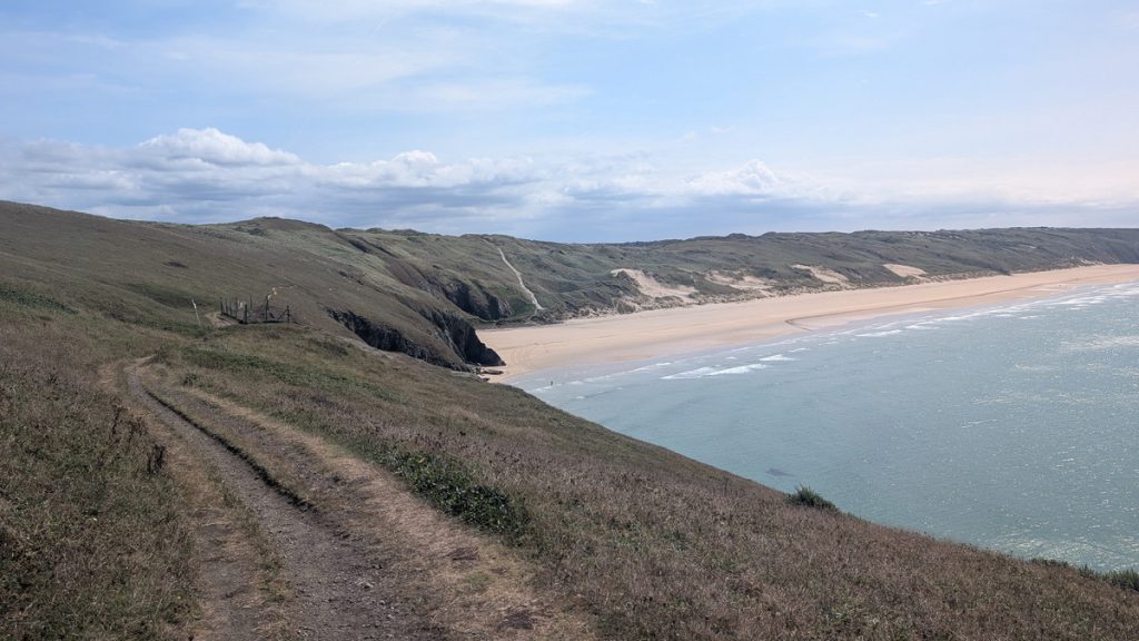 Approaching Perran Sands