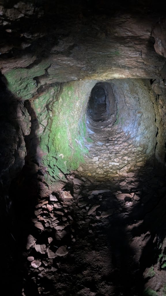 Inside the tunnel