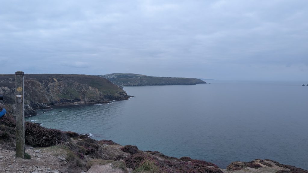 The view ahead from Cligga Head