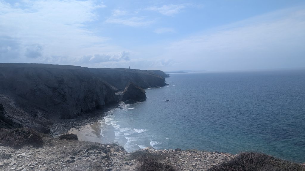 View across Lushington Cove and the Tobban Horse beyond