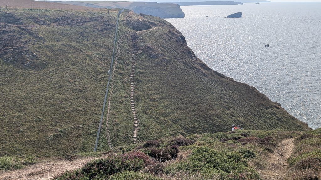 Steep descent and climb at Hayle Ulla