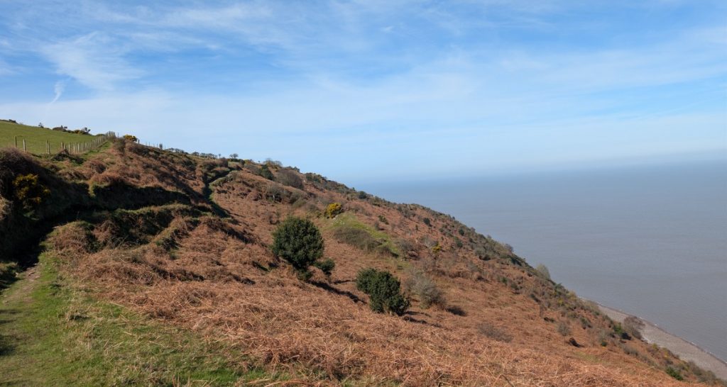 Along the cliffs above Eastern Brockholes