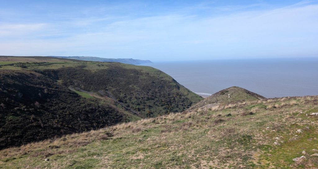 Looking across Henner's Combe towards Minehead Bluff
