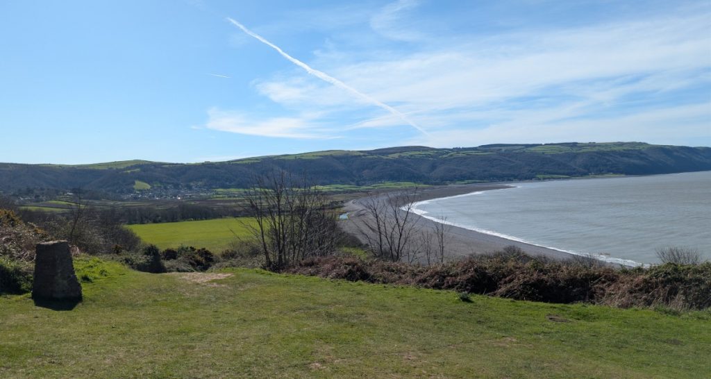 The view from the bottom of Hurlestone Combe